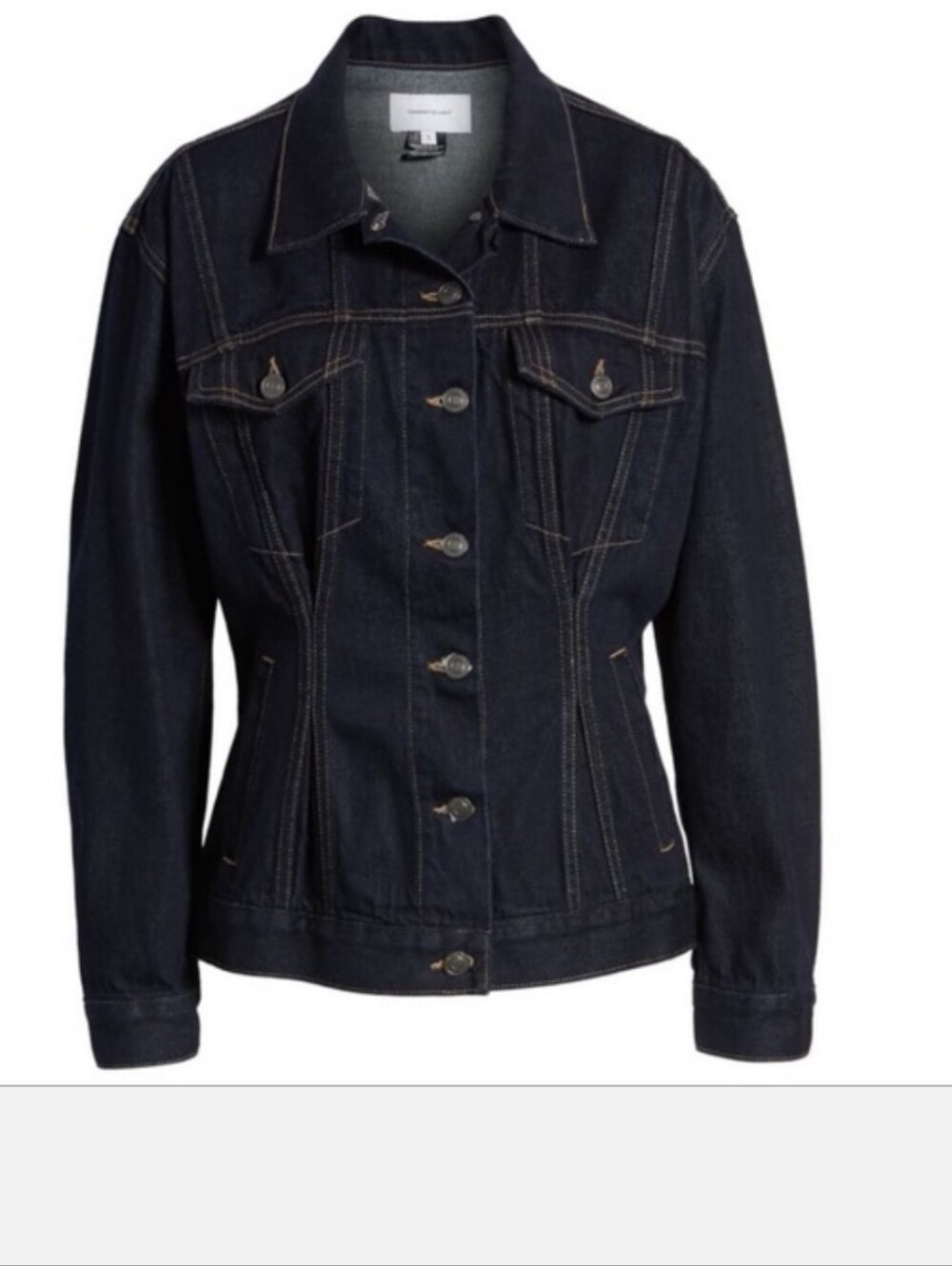 Current Elliot the corset denim trucker jacket Size 2 (Us 6/8) Nwt